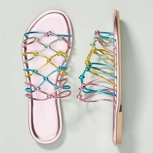 Anthropologie seychelles authentic slide  Multicolor Strappy Sandals